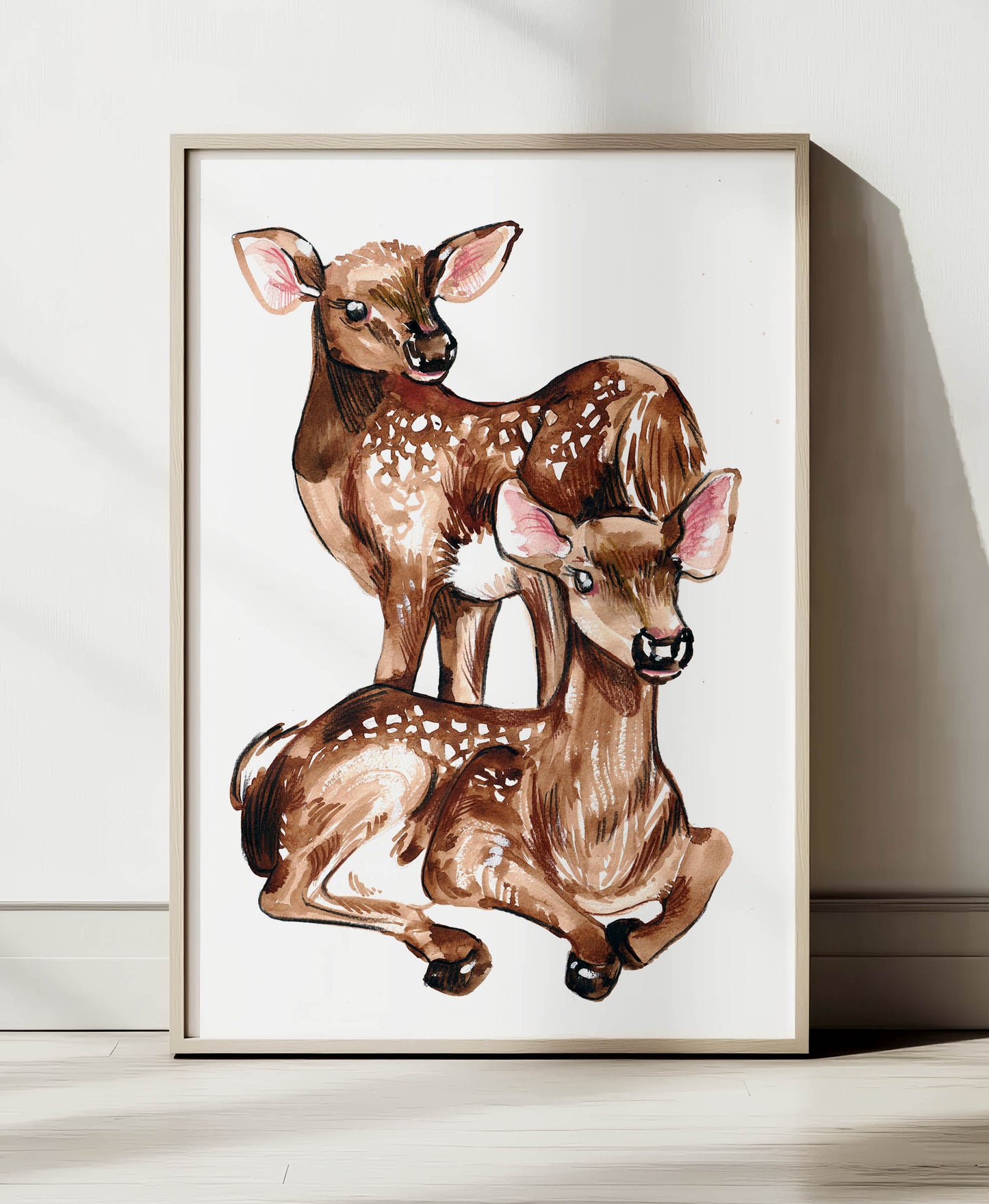 Winter Fawns A3