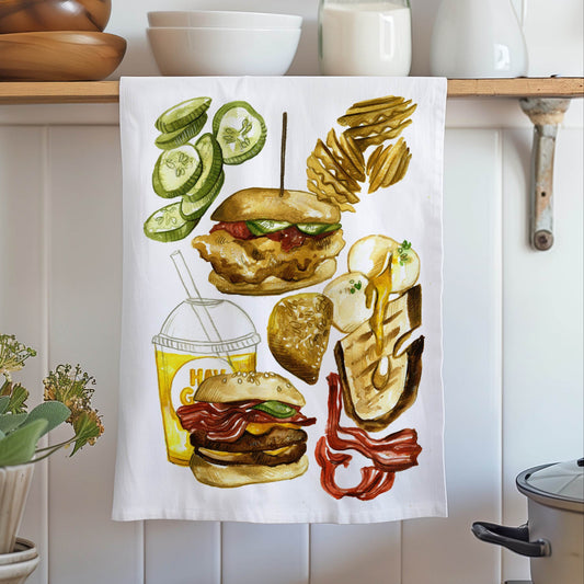 Now That's a Good Burger Tea Towel