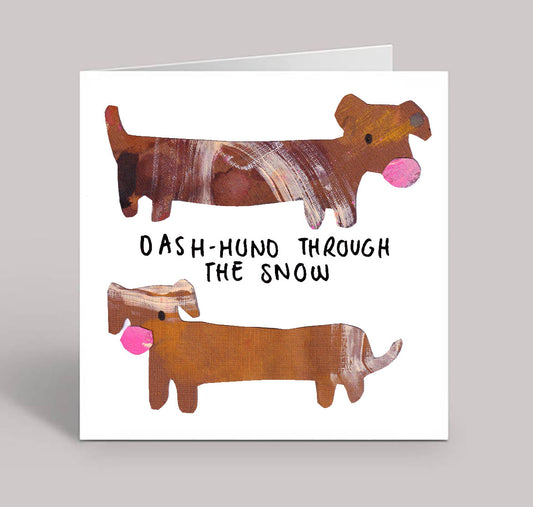 Dash-hund Through The Snow