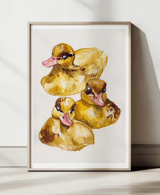 Spring Ducklings A4